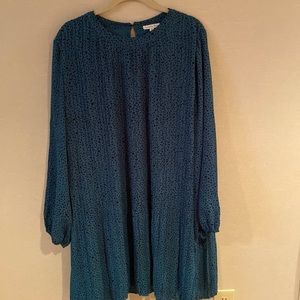 Ophelia Roe Green with black polka dot dress